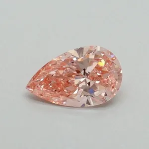0.31ct PEAR Fancy Vivid Pink VVS2 Coloured Lab diamond