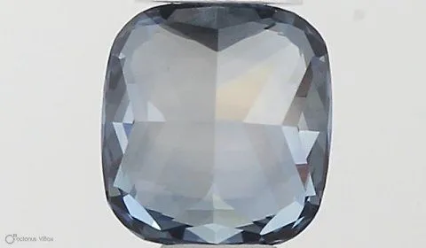 0.41ct CUSHION Fancy Deep Blue VVS2 Coloured Lab diamond