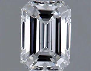 0.37ct EMERALD D SI1 Natural diamond
