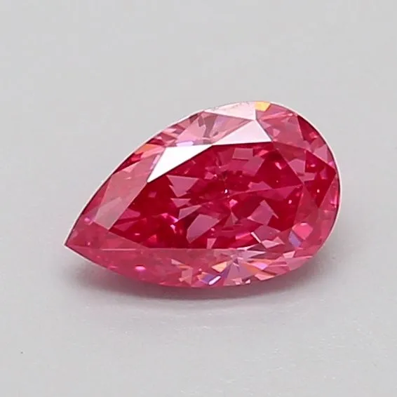 0.56ct PEAR Fancy Vivid Pink VS1 Coloured Lab diamond