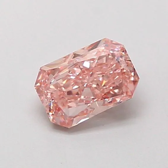 0.69ct RADIANT Fancy Intense Brownish Pink VS1 Coloured Lab diamond