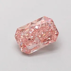 0.69ct RADIANT Fancy Intense Brownish Pink VS1 Coloured Lab diamond
