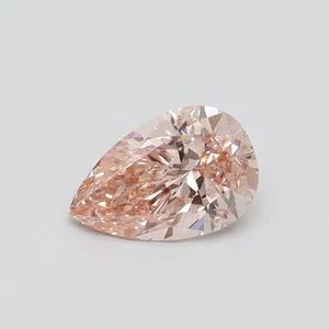 0.51ct PEAR Fancy Pink VS1 Coloured Lab diamond