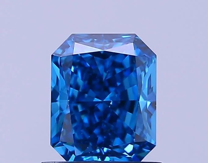 1.02ct RADIANT Fancy Vivid Blue VS1 Coloured Lab diamond