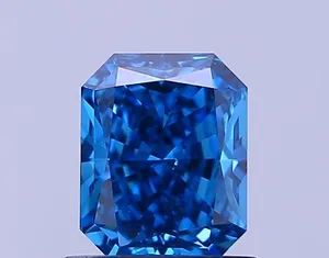 1.02ct RADIANT Fancy Vivid Blue VS1 Coloured Lab diamond