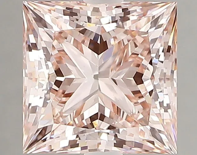 2.35ct PRINCESS Fancy Intense Pink VS1 Coloured Lab diamond
