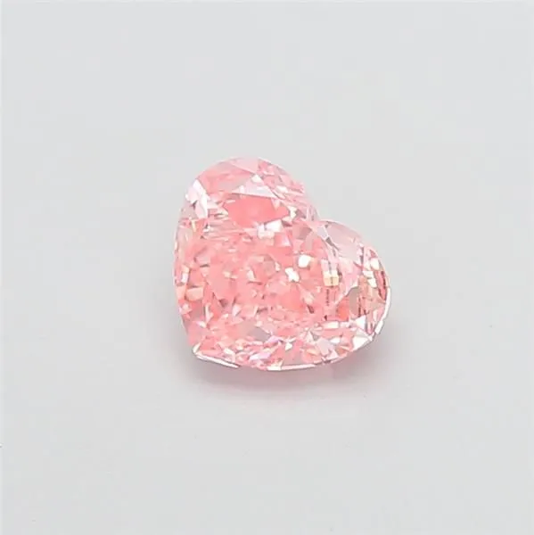 1ct HEART Fancy Vivid Pink VS2 Coloured Lab diamond
