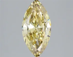 1.36ct MARQUISE Fancy Intense Yellow VVS2 Coloured Lab diamond