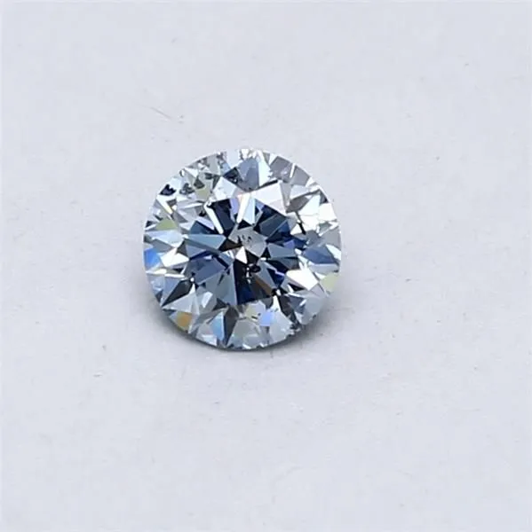 0.3ct ROUND Fancy Intense Blue SI2 Coloured Lab diamond