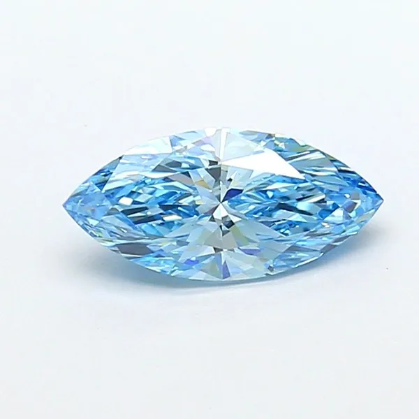 1.01ct MARQUISE Fancy Vivid Blue VS1 Coloured Lab diamond
