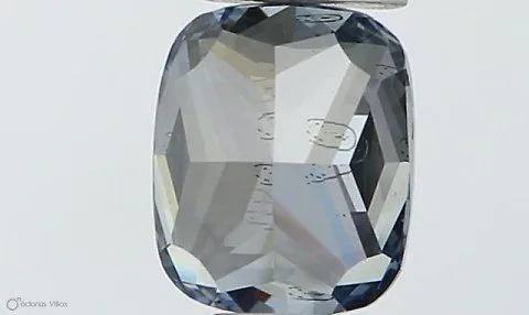 0.42ct CUSHION Fancy Vivid Blue SI1 Coloured Lab diamond