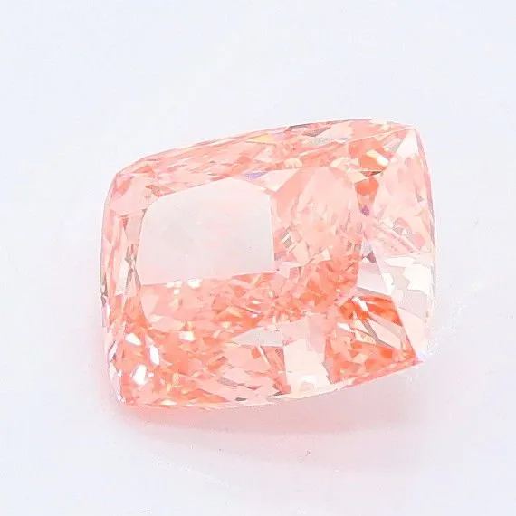 1.00ct CUSHION Fancy Vivid Pink VVS2 Coloured Lab diamond