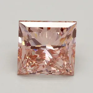 3.16ct PRINCESS Fancy Intense Pink VS2 Coloured Lab diamond