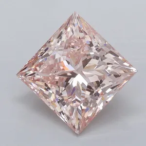 2.02ct PRINCESS Fancy Intense Pink VVS2 Coloured Lab diamond