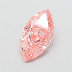 1.66ct MARQUISE Fancy Vivid Pink VVS2 Coloured Lab diamond