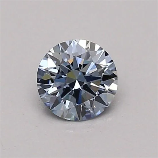 0.35ct ROUND Fancy Vivid Blue VVS2 Coloured Lab diamond