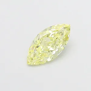 1.06ct MARQUISE Fancy Light Yellow VVS2 Coloured Lab diamond