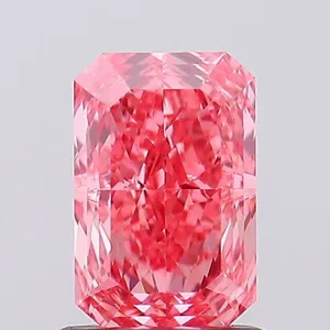 1.16ct RADIANT Fancy Vivid Pink VS1 Coloured Lab diamond