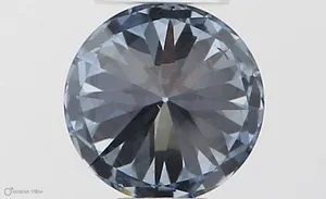 0.35ct ROUND Fancy Vivid Blue SI1 Coloured Lab diamond
