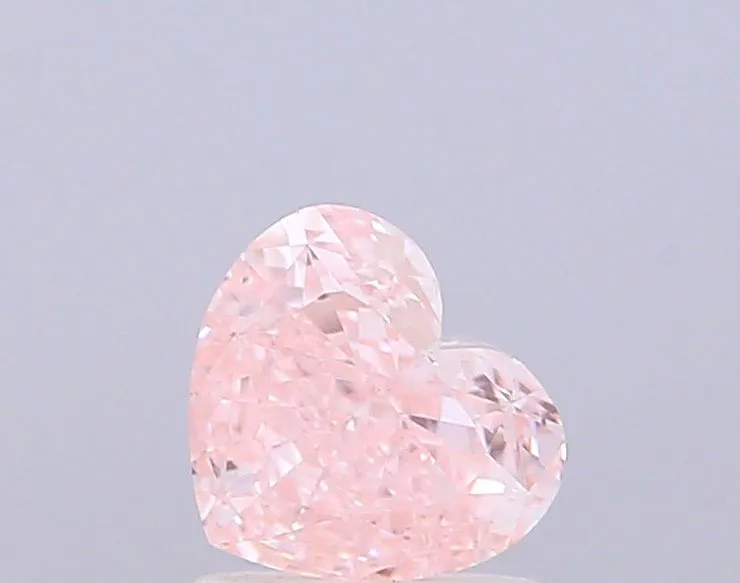 1.01ct HEART Fancy Intense Pink VVS2 Coloured Lab diamond