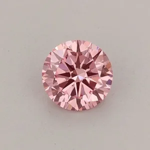 0.35ct ROUND Fancy Vivid Pink VVS2 Coloured Lab diamond