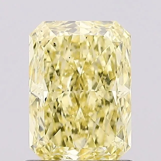 1.07ct RADIANT Fancy Vivid Yellow VS2 Coloured Lab diamond