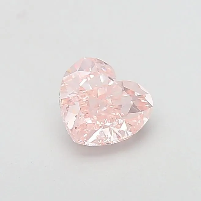 1.13ct HEART Fancy Brown Pink VVS2 Coloured Lab diamond