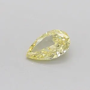 0.31ct PEAR Fancy Light Yellow VS1 Coloured Lab diamond