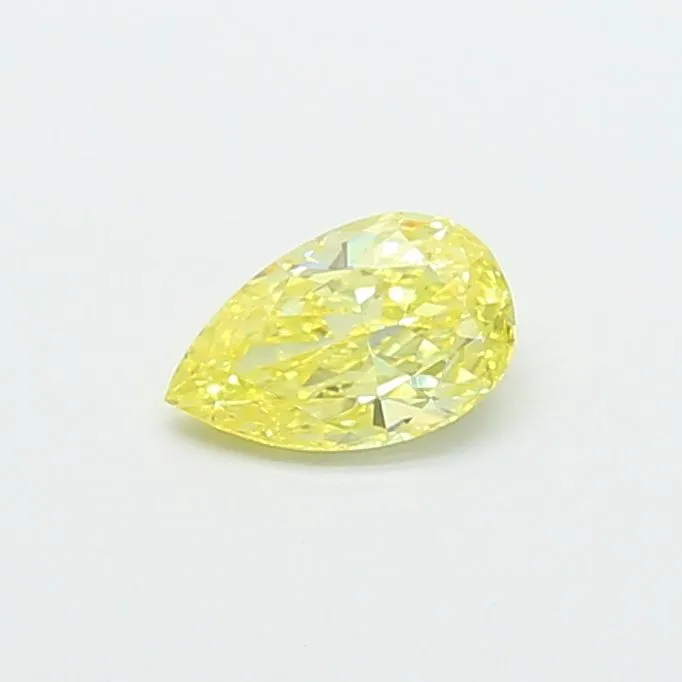 0.90ct PEAR Fancy Intense Yellow VS1 Coloured Lab diamond