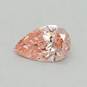 0.33ct PEAR Fancy Vivid Pink VS1 Coloured Lab diamond