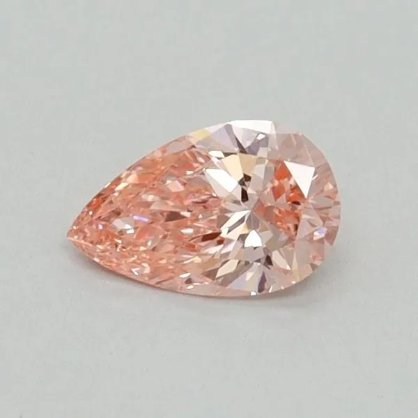 0.33ct PEAR Fancy Vivid Pink VS1 Coloured Lab diamond