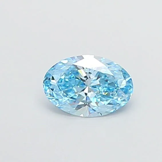 1.04ct OVAL Fancy Vivid Blue VVS2 Coloured Lab diamond