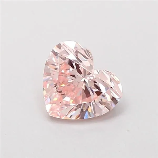 1.01ct HEART Fancy Light Pink VS1 Coloured Lab diamond