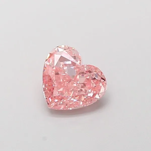 1.04ct HEART Fancy Vivid Pink VVS1 Coloured Lab diamond