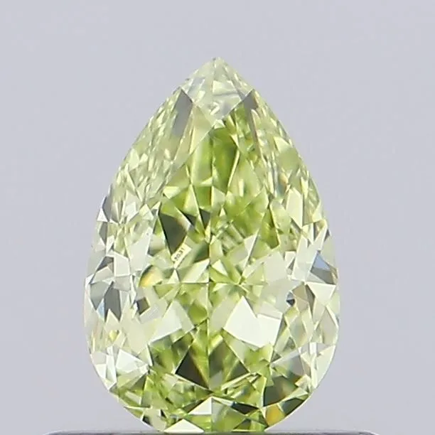 0.56ct PEAR Fancy Yellow VVS2 Coloured Lab diamond