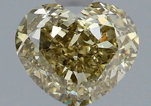 1.56ct HEART Fancy Yellow VVS2 Coloured Lab diamond