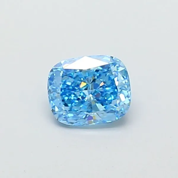 1ct CUSHION Fancy Vivid Blue VS2 Coloured Lab diamond
