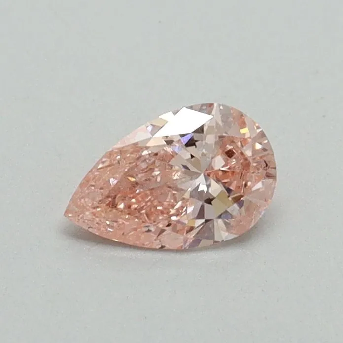 0.30ct PEAR Fancy Vivid Pink SI2 Coloured Lab diamond