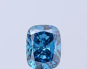 1.05ct CUSHION Fancy Vivid Blue VVS2 Coloured Lab diamond