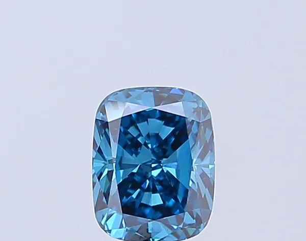 1.05ct CUSHION Fancy Vivid Blue VVS2 Coloured Lab diamond