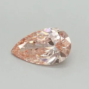 0.34ct PEAR Fancy Intense Pink VS2 Coloured Lab diamond