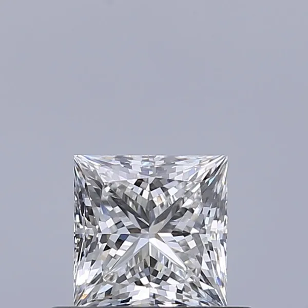 0.53ct PRINCESS E VVS2 Natural diamond