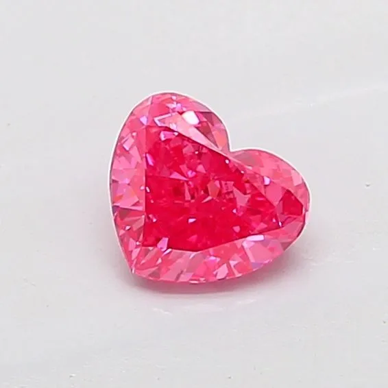 1.01ct HEART Fancy Vivid Pink VS2 Coloured Lab diamond