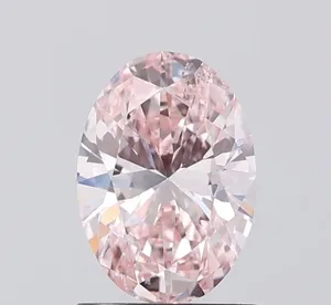 1.04ct OVAL Fancy Pink SI1 Coloured Lab diamond
