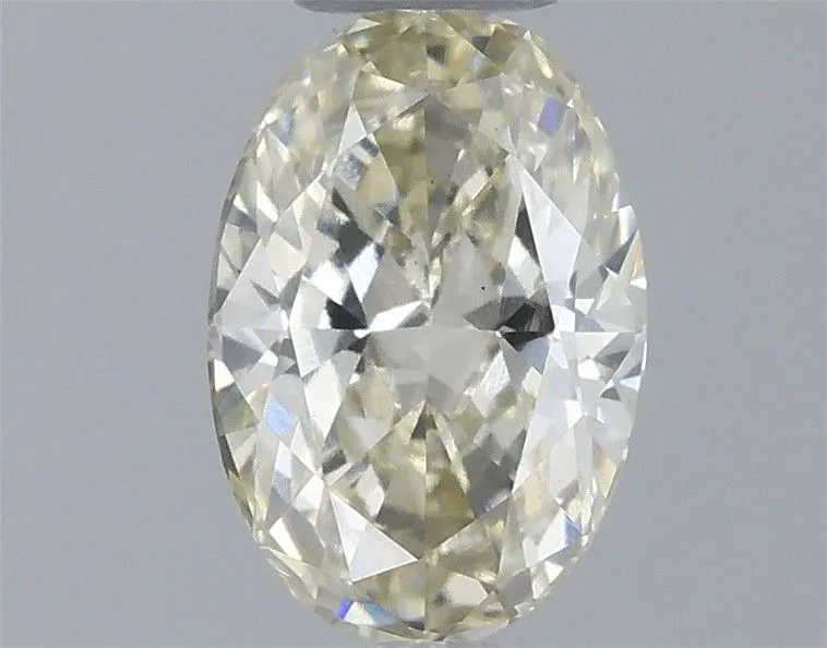 0.52ct OVAL Fancy Yellow VS1 Coloured Lab diamond