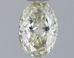 0.52ct OVAL Fancy Yellow VS1 Coloured Lab diamond