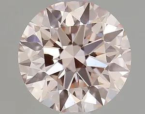 1.05ct ROUND Fancy Intense Pink VS1 Coloured Lab diamond