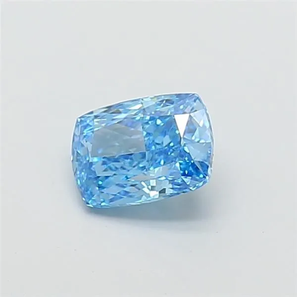 1.33ct CUSHION Fancy Vivid Blue VVS2 Coloured Lab diamond