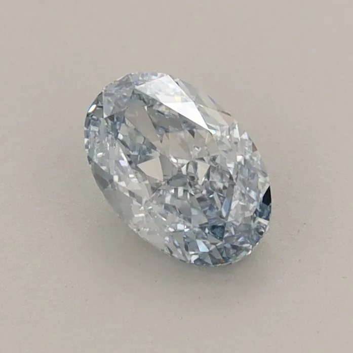 0.61ct OVAL Fancy Intense Blue VS1 Coloured Lab diamond