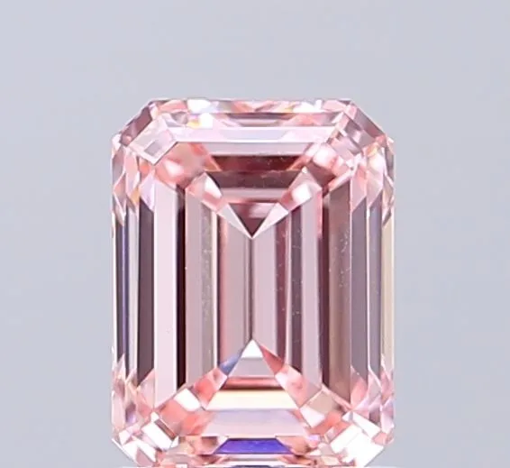 1.46ct EMERALD Fancy Intense Pink VVS2 Coloured Lab diamond